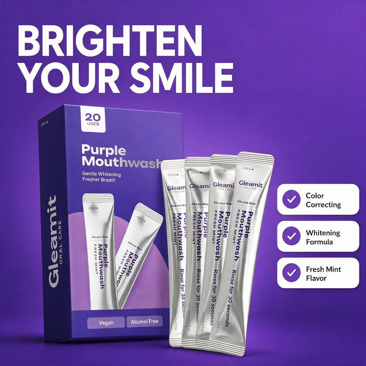 Whiter-looking teeth in [30 seconds]